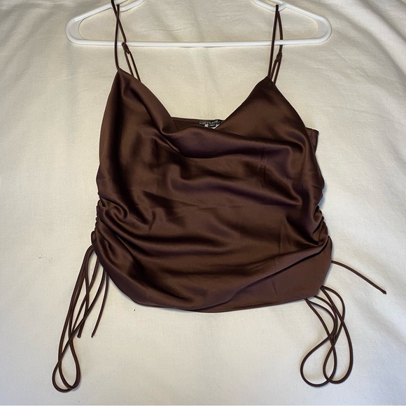 Cow neck silk top - Picture 4 of 7